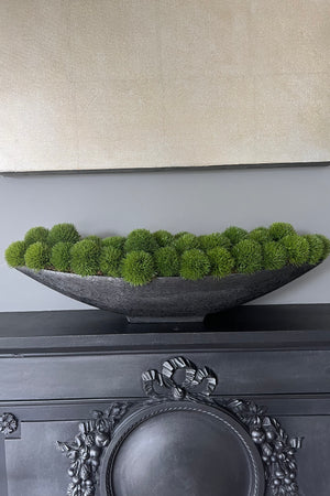Dianthus in a Metallic Charcoal Boat