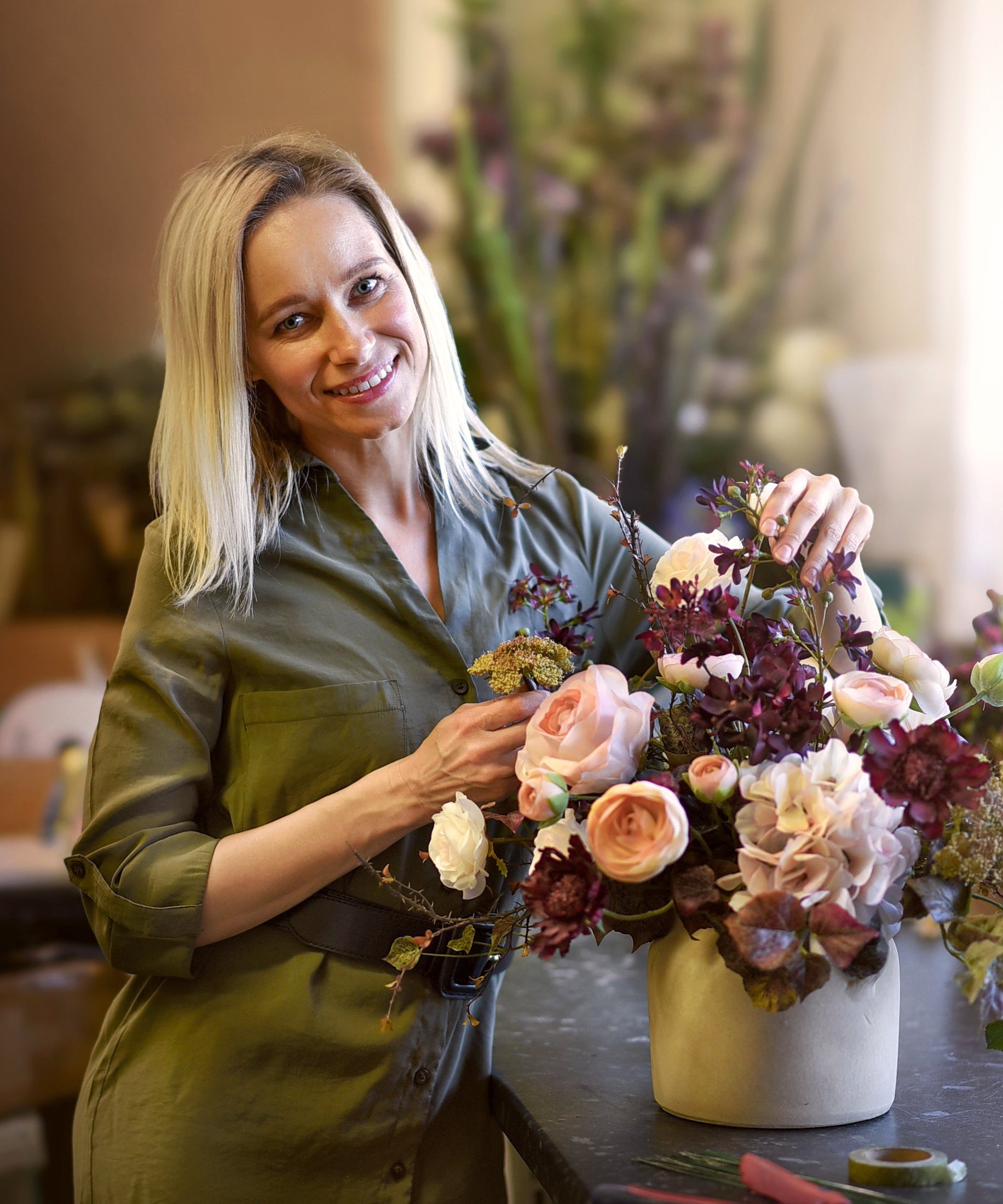 Behind the scenes of creating bespoke arrangements RTfact Flowers