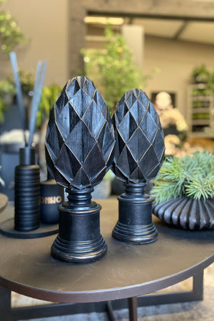 Black Pine Cone Decoration