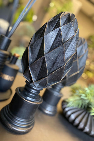 Black Pine Cone Decoration