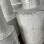 White Glazed Organic Vase RTfact Flowers 