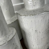 White Glazed Organic Vase RTfact Flowers 