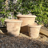 Bell Shaped Terracotta Pot RTfact Flowers 