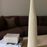 Cream Ridged Vase Rtfact