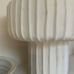 Ivory Ridged Vase (Short Wide) RTfact Flowers 