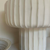 Ivory Ridged Vase (Short Wide) RTfact Flowers 