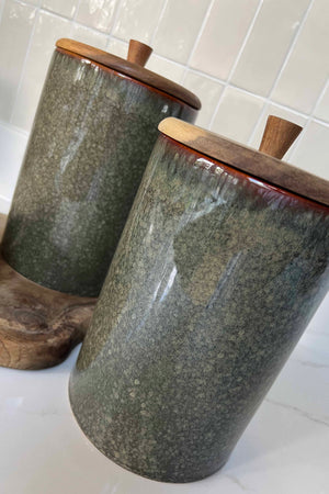 Turquoise Ceramic Jar