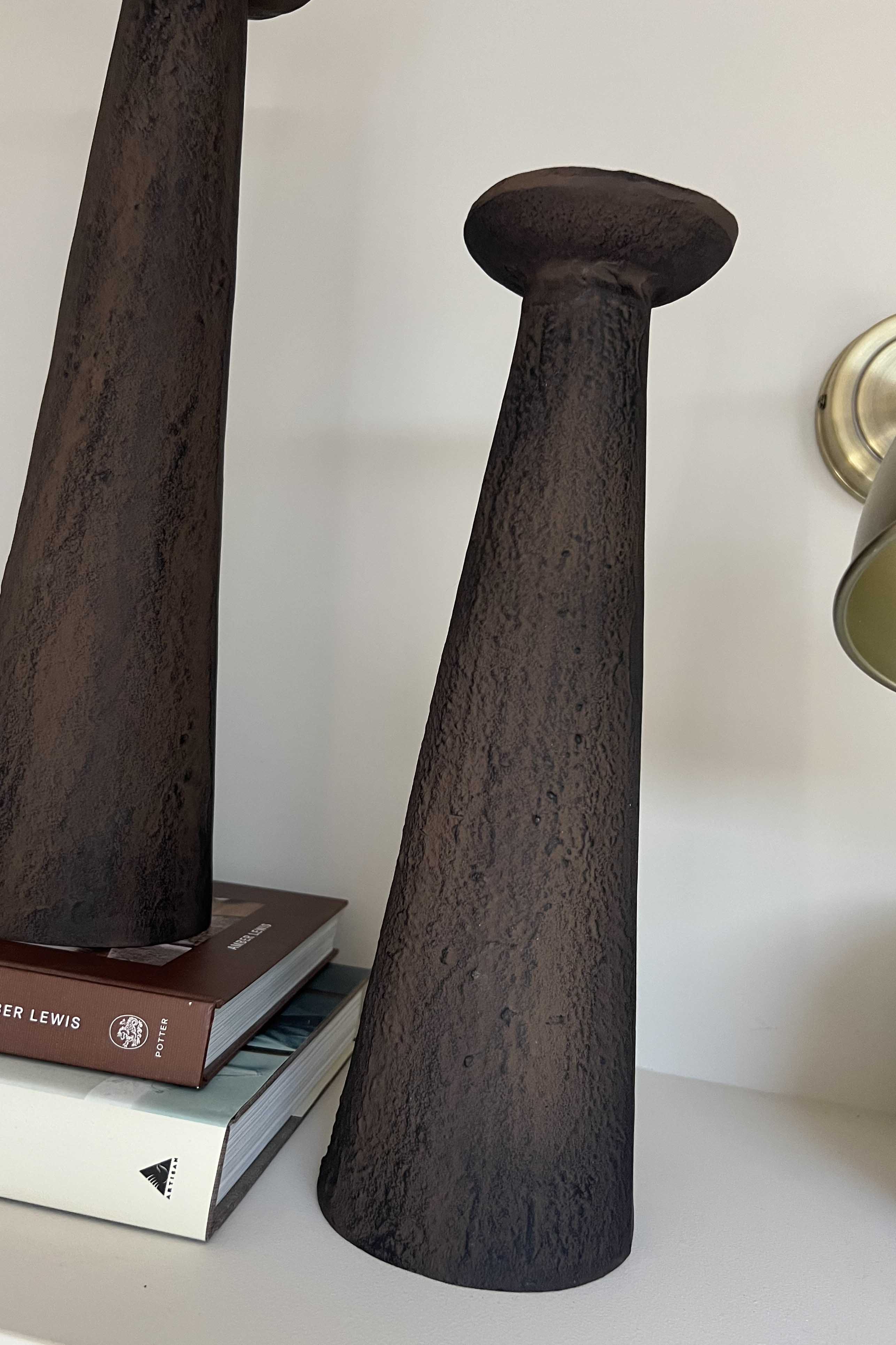 Metal Candle Holder (Dark Brown) RTfact Flowers 