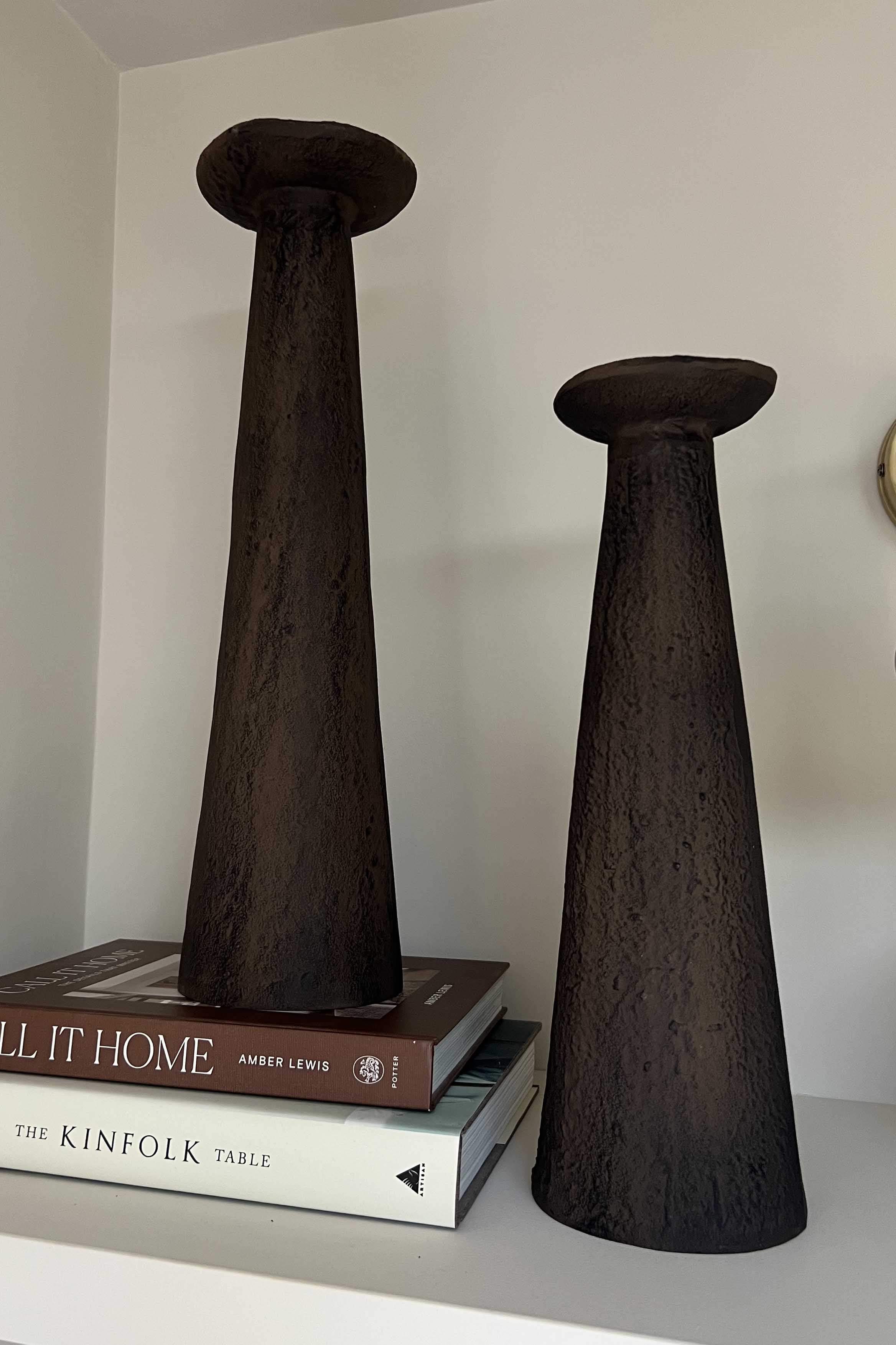 Metal Candle Holder (Dark Brown) RTfact Flowers 