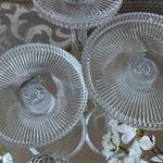 Ribbed Glass Candle Holders (Set of Three) RTfact Flowers 