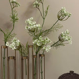 Test Tube Vases with Queen Anne's Lace RTfact Flowers 