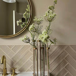 Test Tube Vases with Queen Anne's Lace RTfact Flowers 