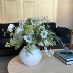 Ranunculus, Sweetpea, Queen Anne's Lace and Lavender in a Stone Vase RTfact Flowers 