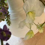 Ranunculus, Sweetpea, Queen Anne's Lace and Lavender in a Stone Vase RTfact Flowers 