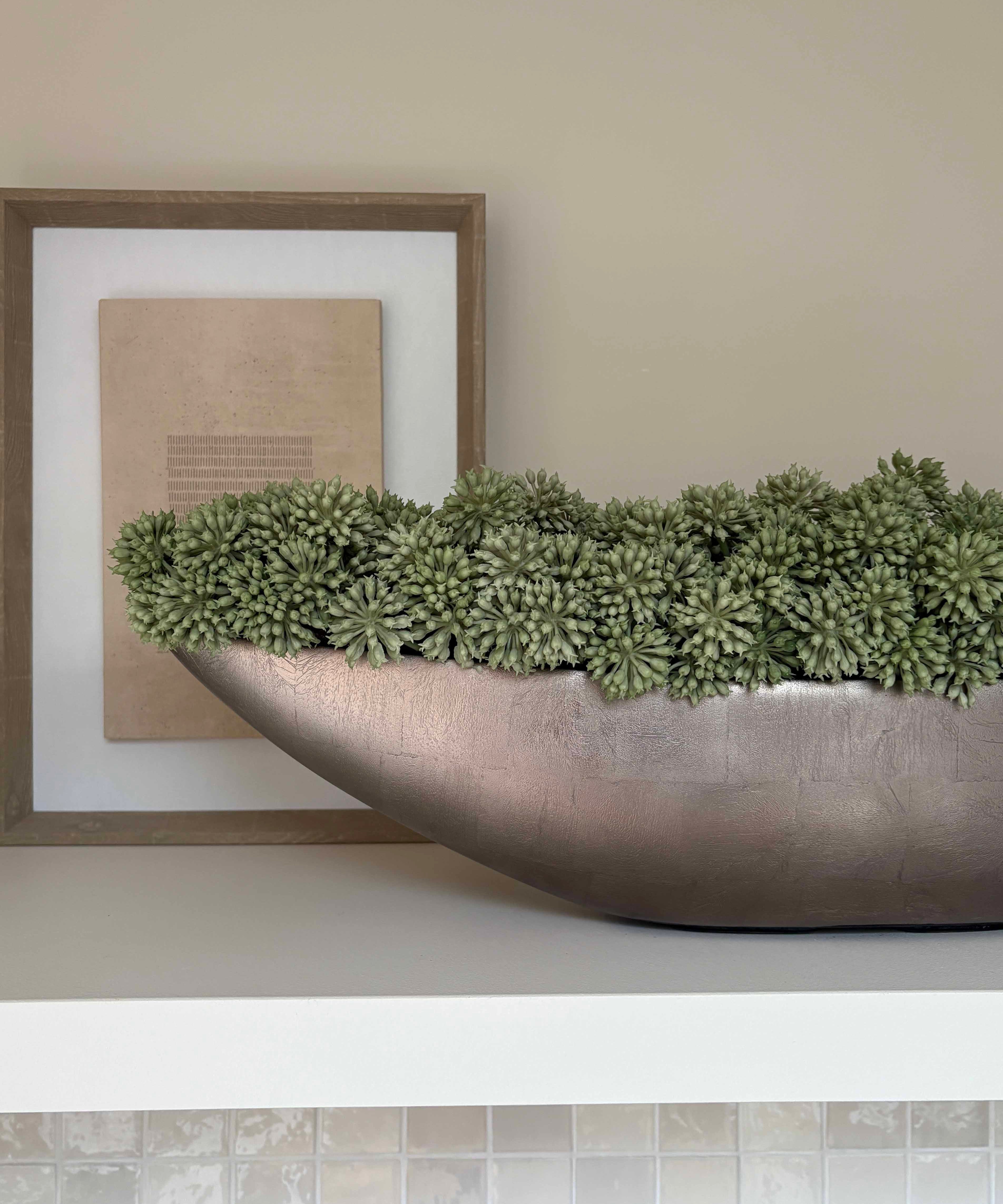 Angelica in a Bronze Lacquered Boat RTfact Flowers 