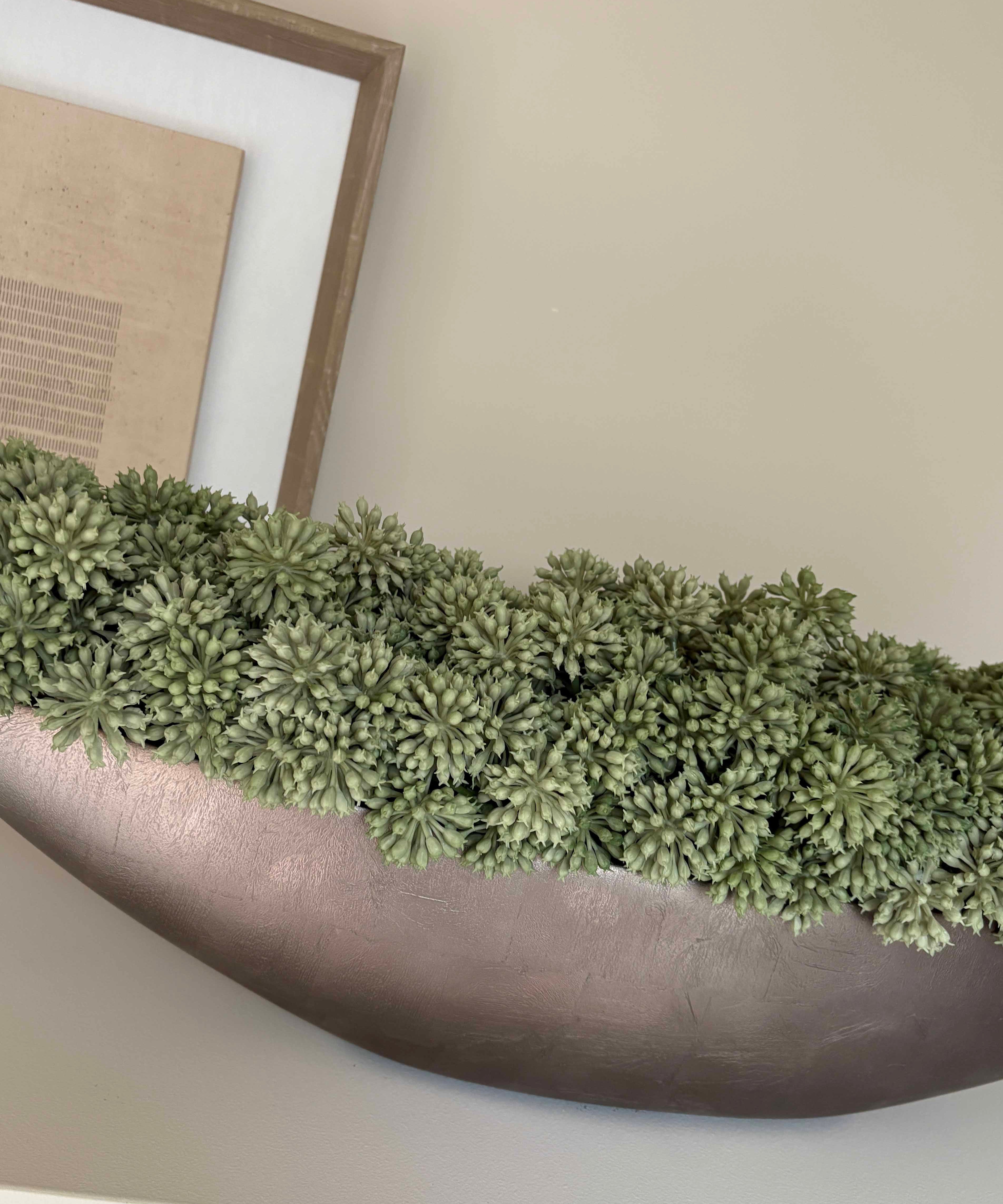 Angelica in a Bronze Lacquered Boat RTfact Flowers 