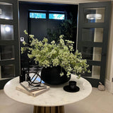 Queen Anne's Lace in a Frosted Glass Vase RTfact Flowers 