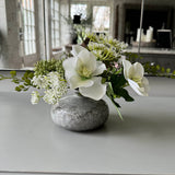 Hellebore and Angelica in a Grey Mottled Vase RTfact Flowers 