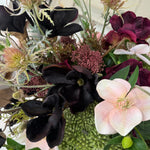 Roses, Scabiosa, Magnolia in a Stone Vase RTfact Flowers 