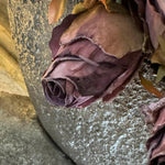 Roses (Champagne) in a Hand Painted Stone Boat RTfact Flowers 