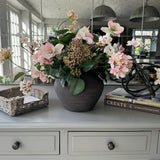 Blossom,Hydrangea, Sedum and Ivy in a Stone Vase RTfact Flowers 