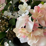 Blossom,Hydrangea, Sedum and Ivy in a Stone Vase RTfact Flowers 
