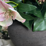 Blossom,Hydrangea, Sedum and Ivy in a Stone Vase RTfact Flowers 