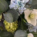 Hellebore, Hydrangea and Viburnum in a Charcoal Vase RTfact Flowers 