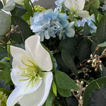 Hellebore, Hydrangea and Viburnum in a Charcoal Vase RTfact Flowers 