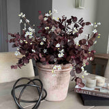 Faux Eucalyptus and Thalictrum Spray in a Terracotta Pot. Rtfact