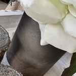 Roses and Hellebores in a Mottled Bronze Glass Vase (White) RTfact Flowers 