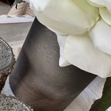 Roses and Hellebores in a Mottled Bronze Glass Vase (White) RTfact Flowers 