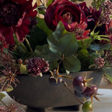 Ranunculus, Enkianthus and Ivy in a Brown Footed Bowl RTfact Flowers 