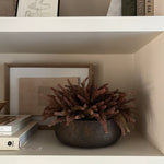 Heather in a Bronze Bowl (Rustic Pink) RTfact Flowers 