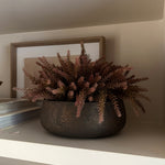 Heather in a Bronze Bowl (Rustic Pink) RTfact Flowers 