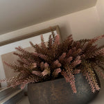Heather in a Bronze Bowl (Rustic Pink) RTfact Flowers 