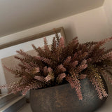 Heather in a Bronze Bowl (Rustic Pink) RTfact Flowers 