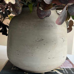 Rose, Eucalyptus and Astrantia in a Textured Grey Vase - RTfact Flowers