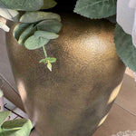 Ranunculus, Rose and Blossom in a Handpainted Bronze Vase RTfact Flowers 