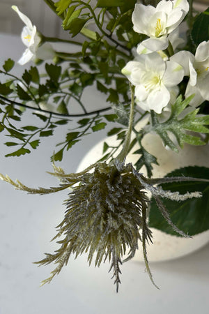 Hydrangea Spray, Maidenhair Fern and Sea Holly in a Cream Vase - TO SHOOT RTfact Flowers 