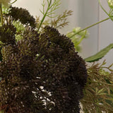 Angelica, Eremurus and Queen Anne's Lace in a Rustic Brown Vase