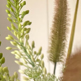 Angelica, Eremurus and Queen Anne's Lace in a Rustic Brown Vase
