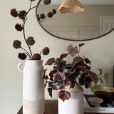 Chestnut Spray and Ivy in Cream Vases (Set of Two)