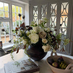 Rose, Peonies, lilac and Bucida in a Vintage Vase RTfact Flowers 