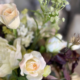 Rose, Peonies, lilac and Bucida in a Vintage Vase RTfact Flowers 