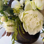Rose, Peonies, lilac and Bucida in a Vintage Vase RTfact Flowers 