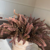 Heather in a Terracotta Ribbed Pot (Rustic pink)