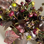 Rosehip and Ivy in a Hand-painted Bronze Vase RTfact Flowers 