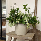Dianthus Spray, Astrantia and Bucida Flower in a Taupe Vase RTfact Flowers 