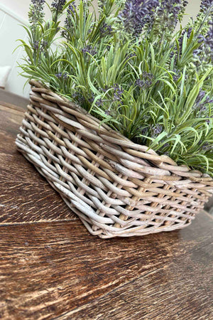 Lavender in a Square Basket RTfact Flowers 